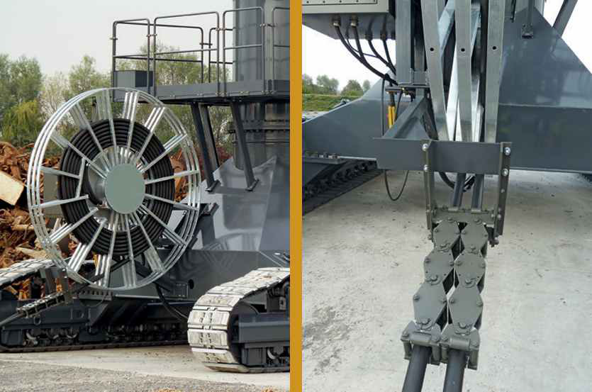 Carretel de cabo elétrico para manuseio 